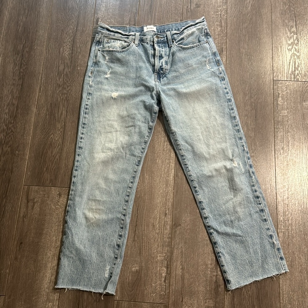 PISTOLA CHARLIE HIGH RISE CLASSIC STRAIGHT ANKLE size 30 - Picture 5 of 12